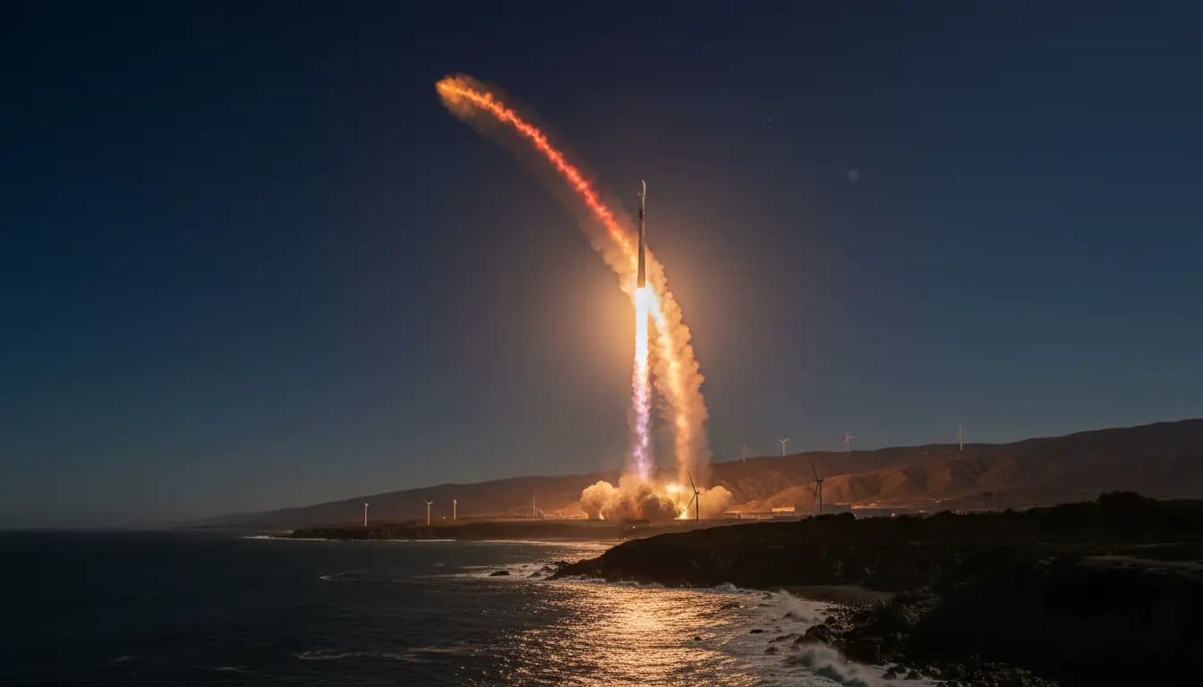 Starlink Group 17-27 Lights Up the Central Coast Sky