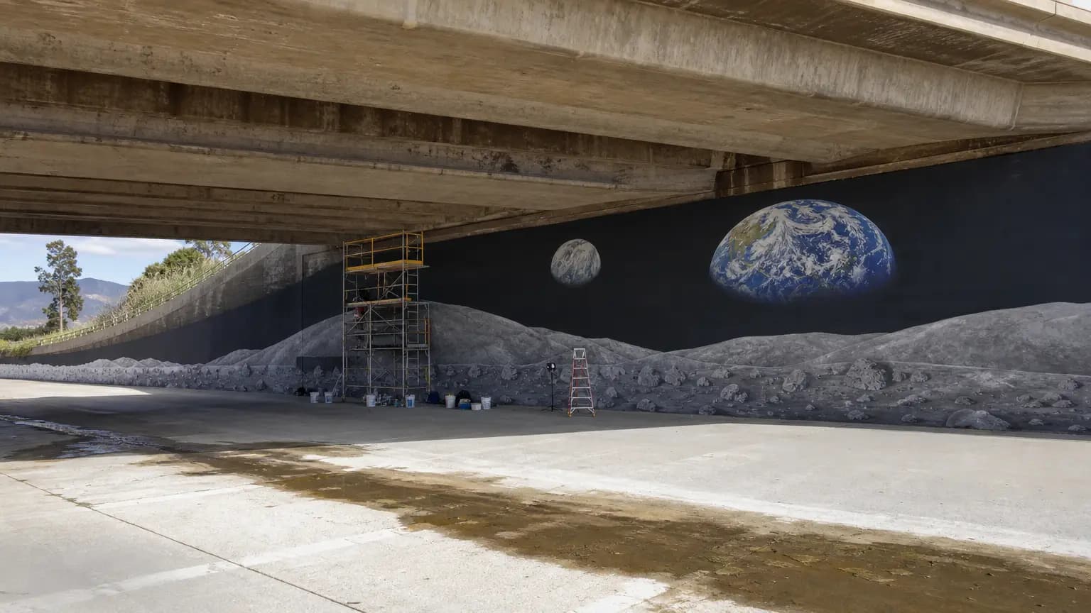 Moon Ditch Mural: Almost Done!