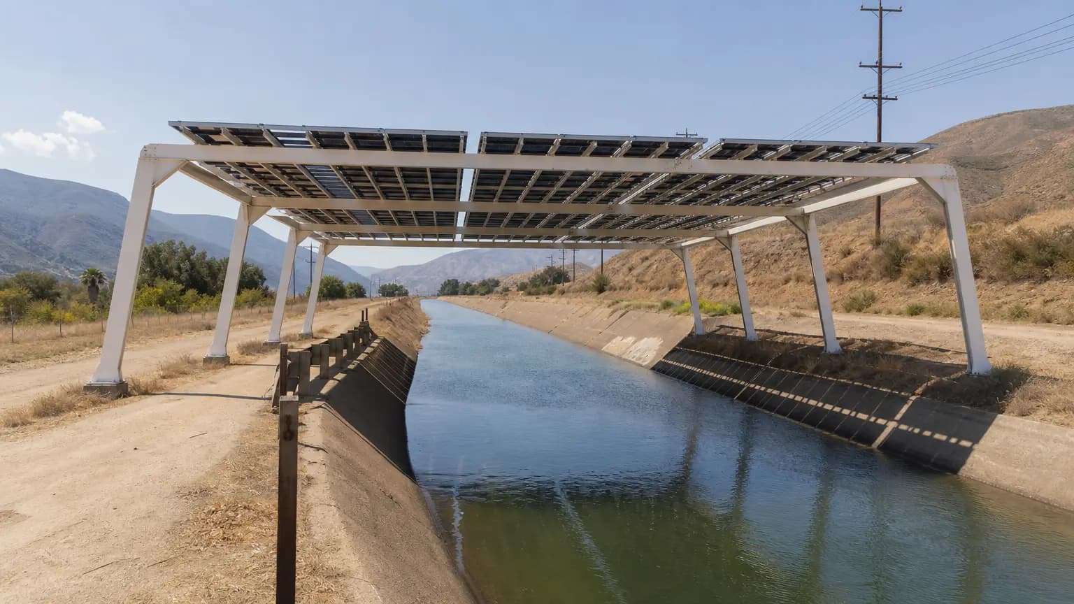 Solar Canopies over California’s Canals?