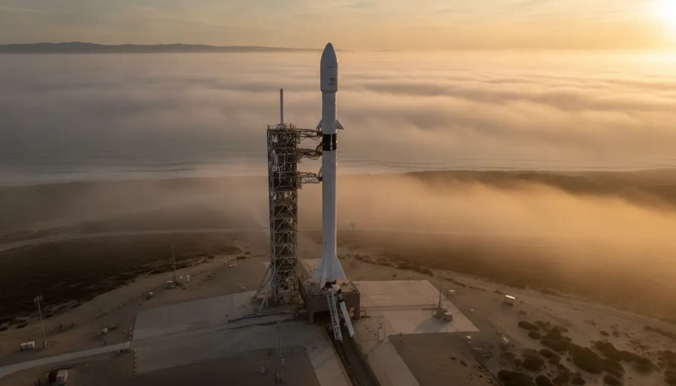 Falcon 9 Set to Launch SDA Tranche 1 Transport Layer A on October 8