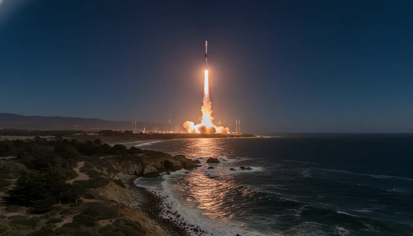 SpaceX Falcon 9 Successfully Launches Starlink Group 17-16