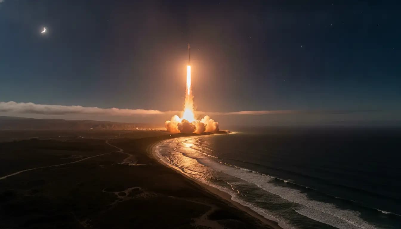 SpaceX Falcon 9 Successfully Launches Starlink Group 17-44