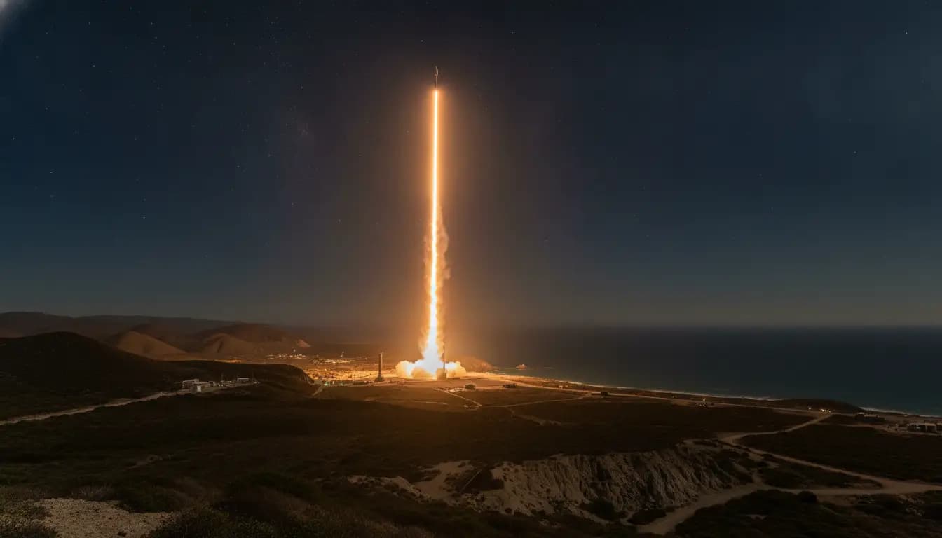 SpaceX Falcon 9 Successfully Launches Starlink Group 17-45