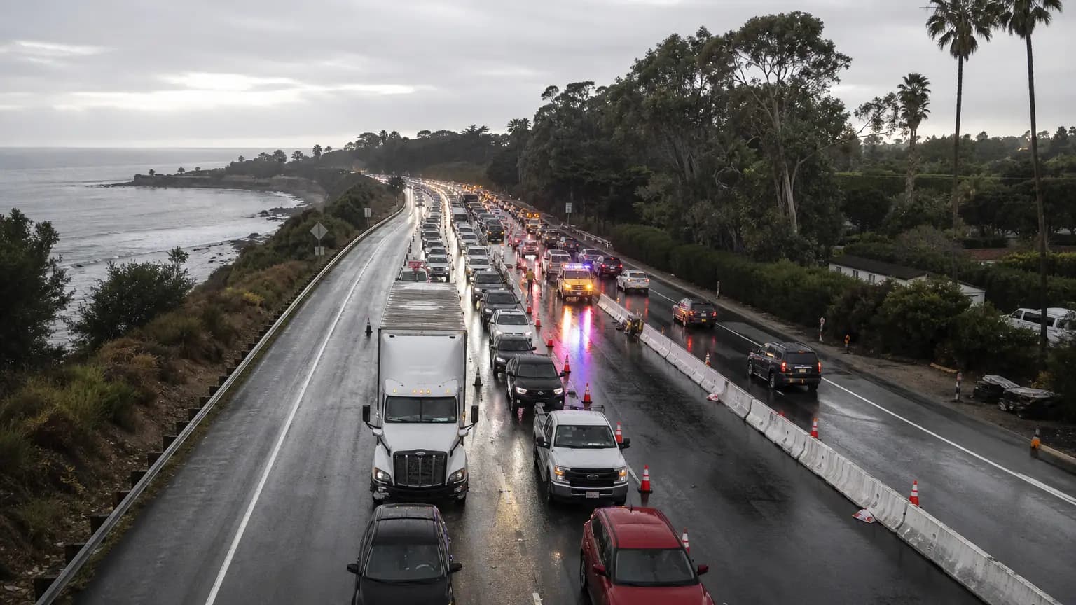 3-Vehicle Highway 101 Collision in Santa Barbara Causes Heavy Traffic