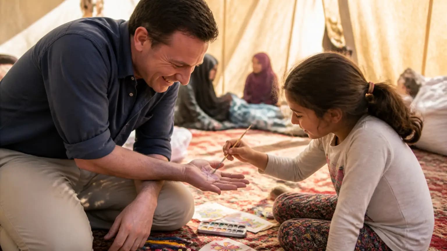 Artist Jonathan Smith Travels to Turkey to Volunteer at the Flying Carpet Children Festival