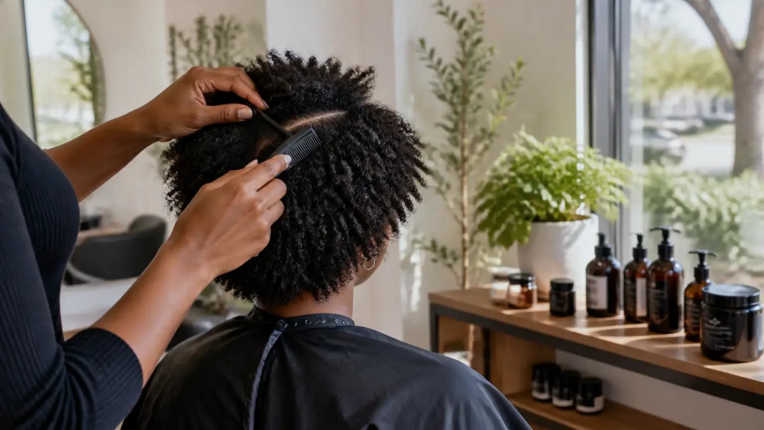 Caribbean Love in SLO specializes in scalp health and styles for natural hair