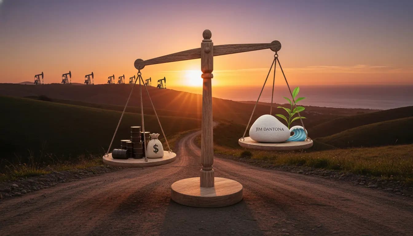 Does SLO County candidate Jim Dantona stand with or against big oil?
