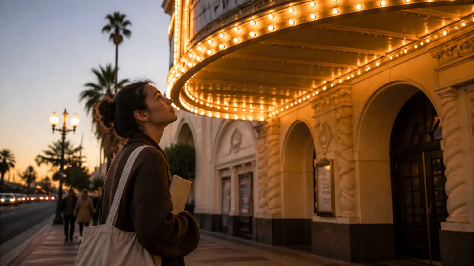 Emily Henry Teases Her Next Romance Novel on the Arlington Theatre’s Santa Barbara Marquee