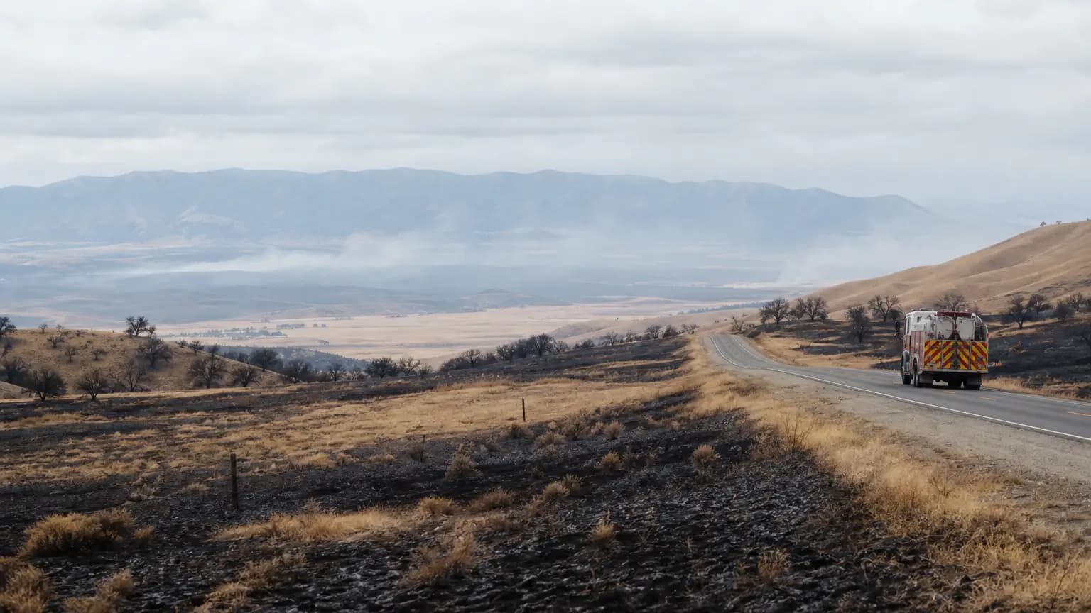 Fire burning near Shandon scorches over 2,000 acres