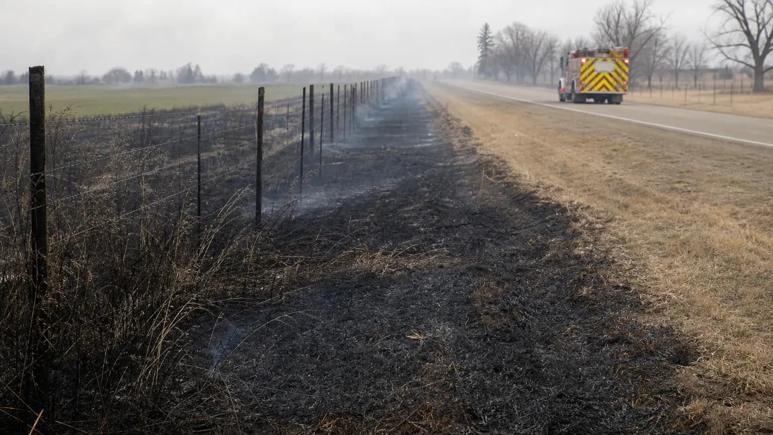 Fire Crews Put Out Small Vegetation Fire off Linne Road East of Paso Robles Monday