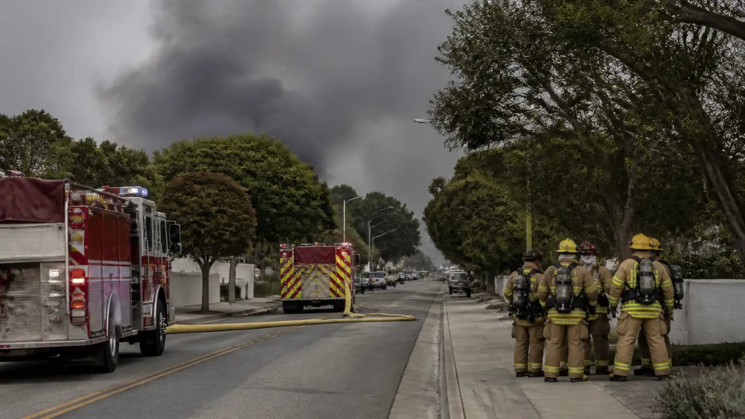 Fire Teams Halt Forward Progress of Ten-Acre Fire Off Highway 1 North of San Luis Obispo