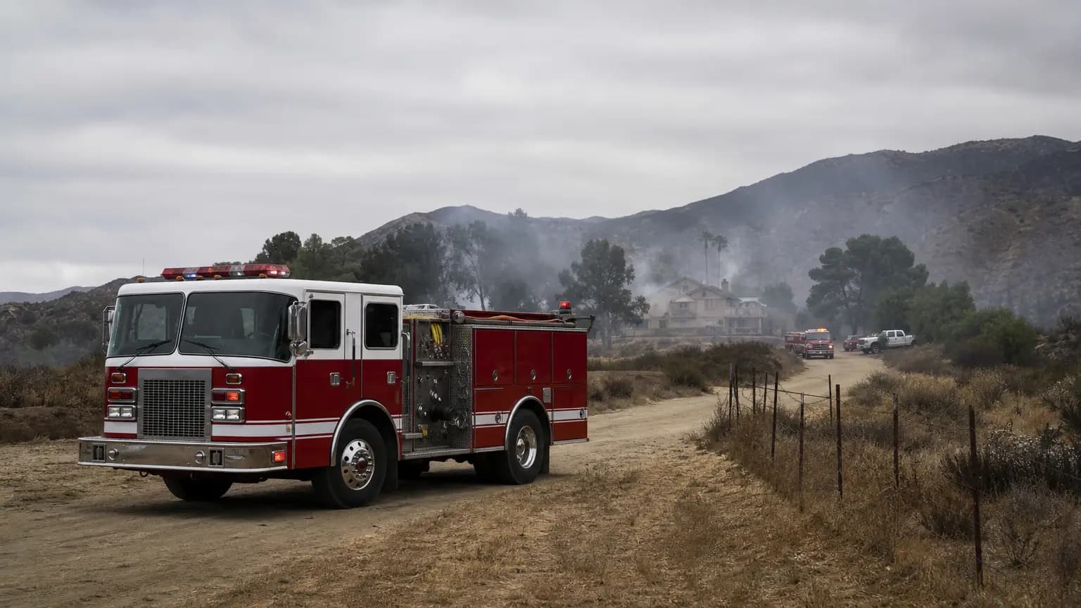 Fire Teams Responding to Residential Fire on Grant Road in California Valley Tuesday