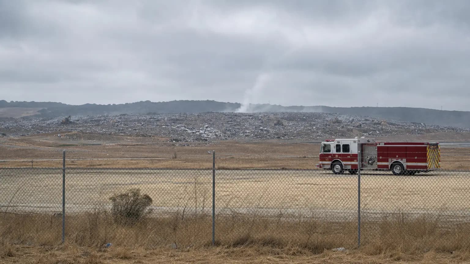 Firefighters contain landfill fire at City of Paso Robles landfill