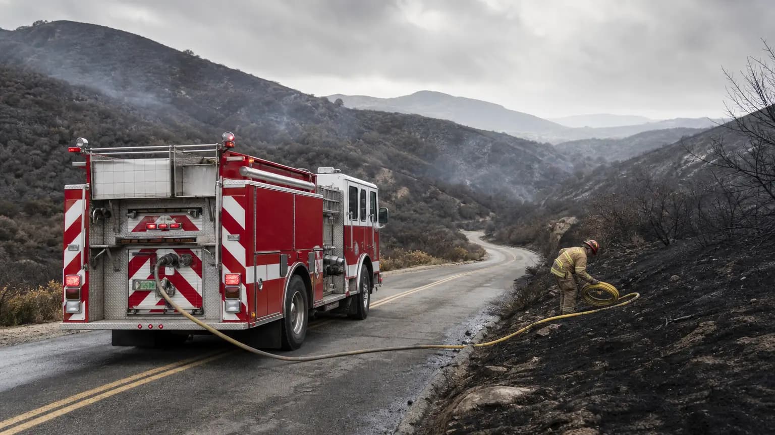 Firefighters Douse Structure Fire in Painted Cave Community