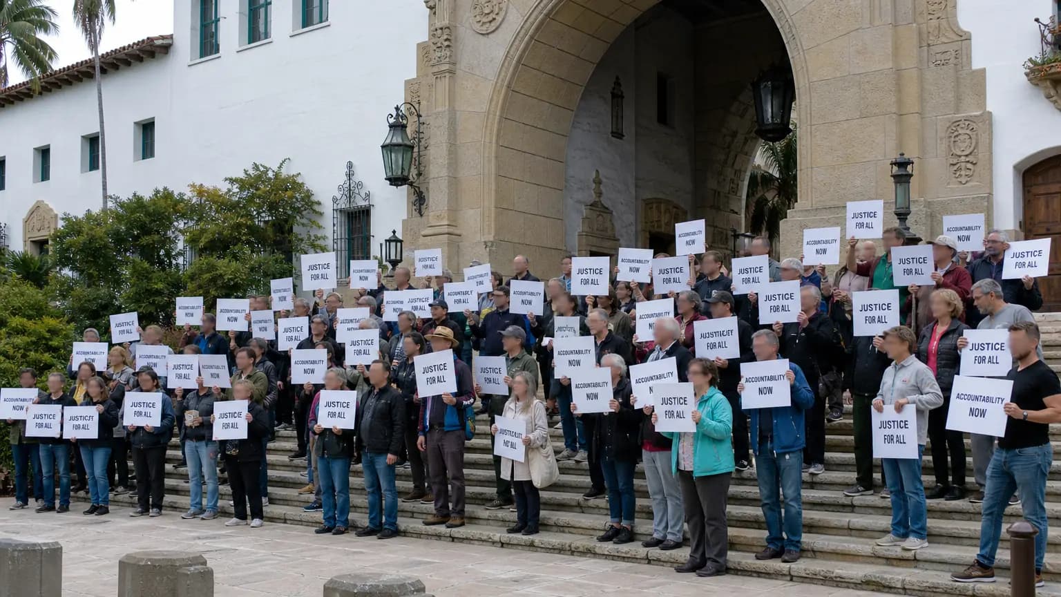 ‘Justice for All’ Protests Held in Santa Barbara, Carpinteria in Wake of ICE Killings