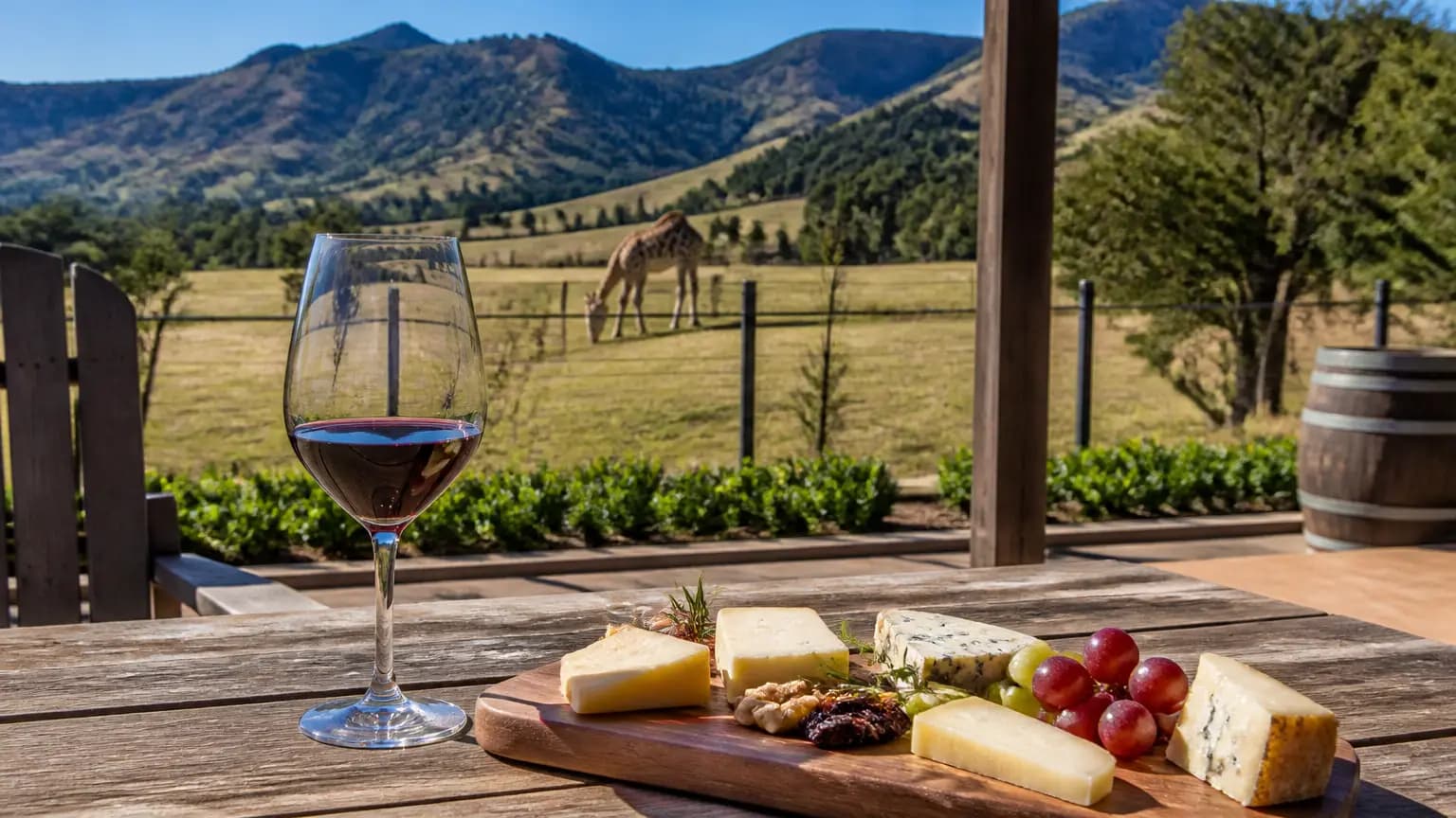 Large Exotic Animals Meet Small Batch Wines at Folded Hills in Gaviota