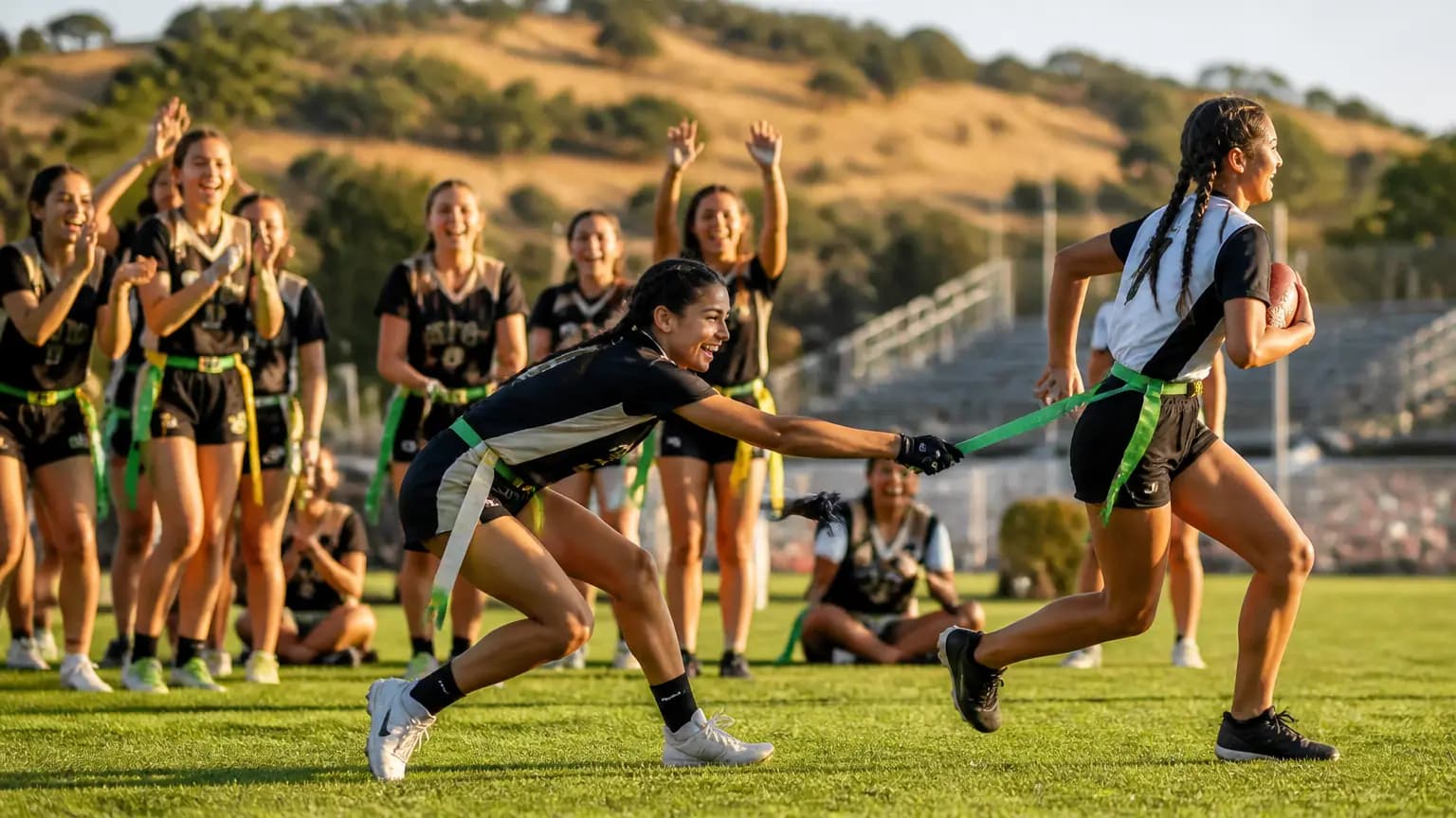 Paso Robles girls flag football wins CIF playoff opener over Mission College Prep