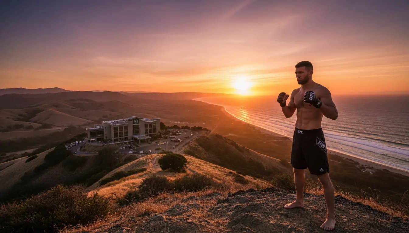 San Luis Obispo MMA fighter Steven Sainsbury at Table Mountain Casino Resort