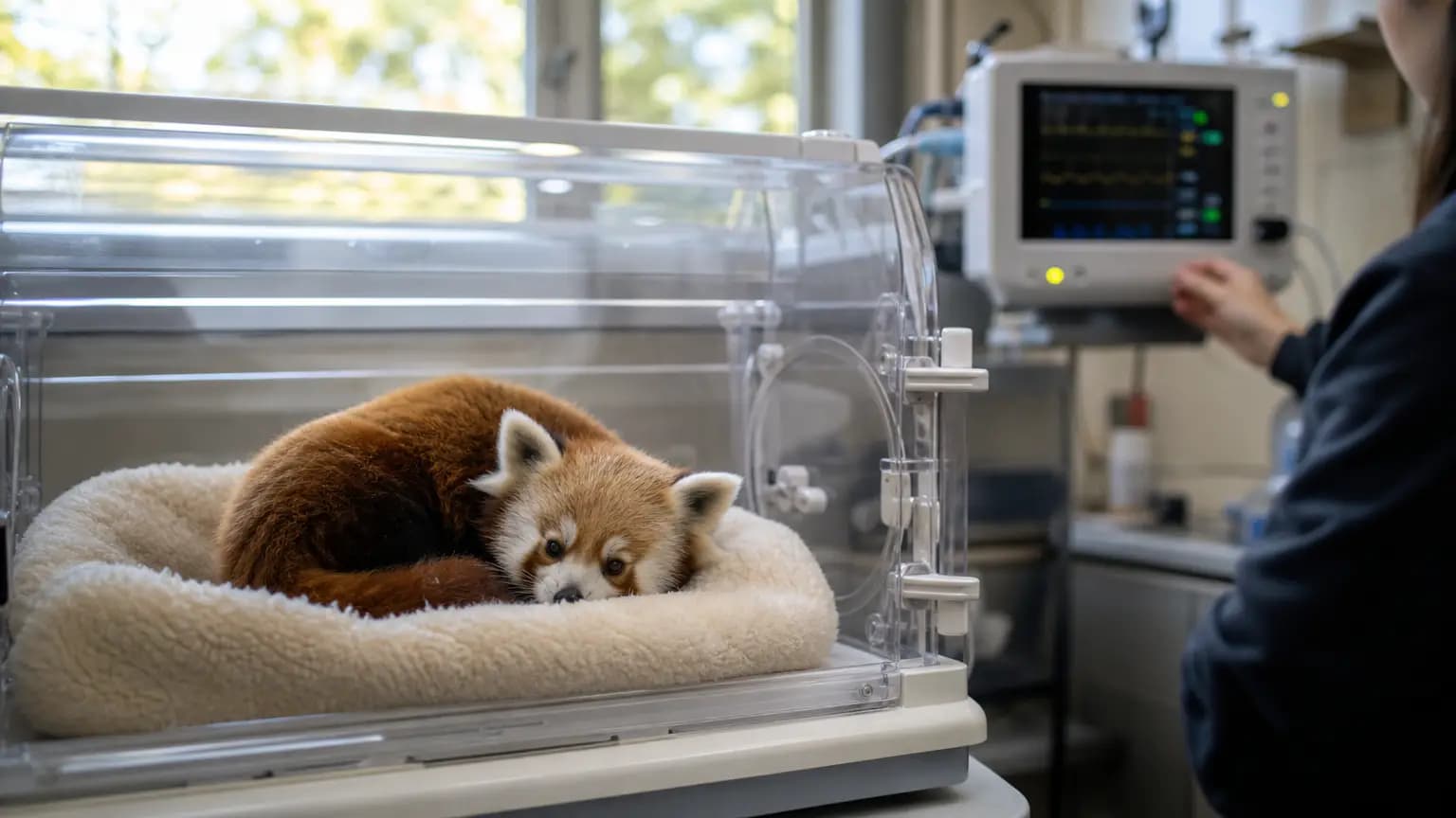 Santa Barbara Zoo Suffers Loss of One Red Panda Cub; Sibling Transferred to Incubator & Receiving Specialized Veterinary Care