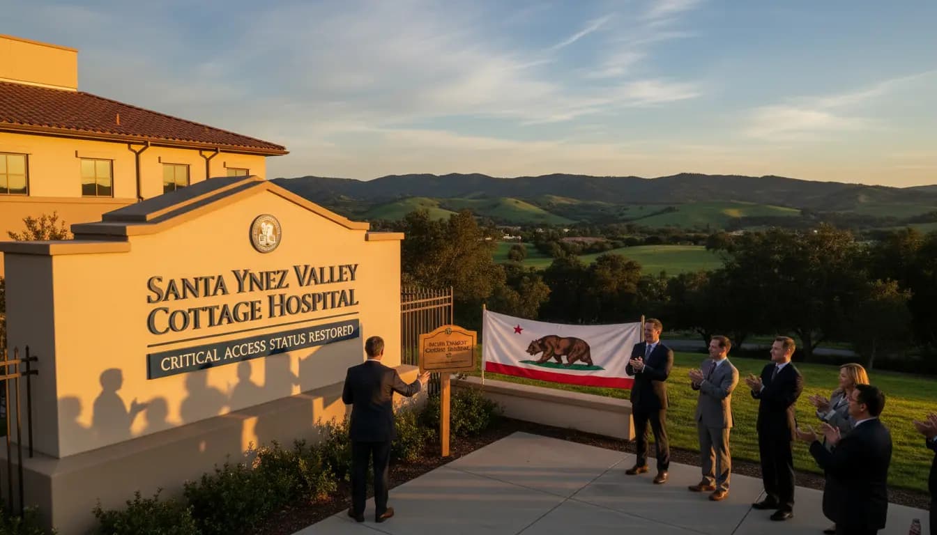 Sen. Schiff Visits Santa Ynez Valley Cottage Hospital, Touts Restoration of Critical Access Status