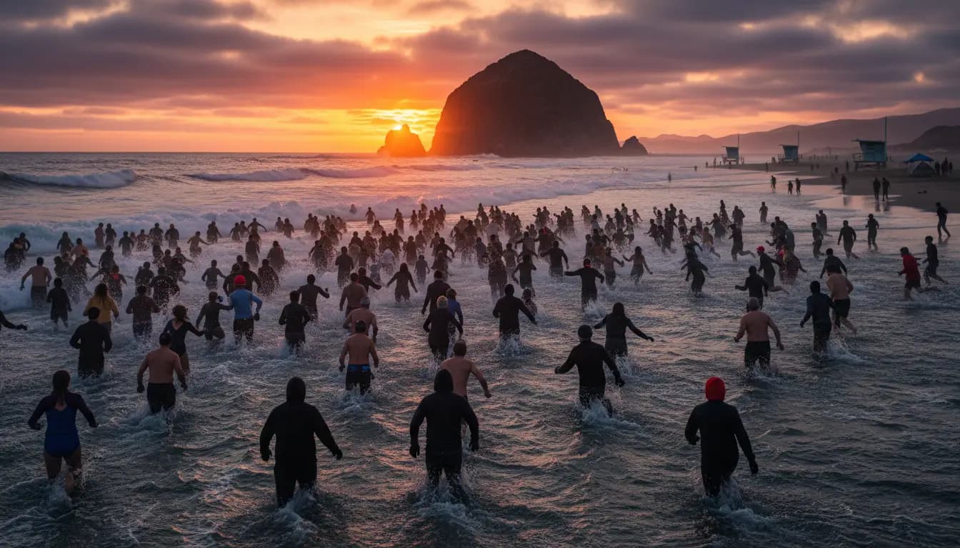 Thousands brave the 2026 Polar Bear Dip