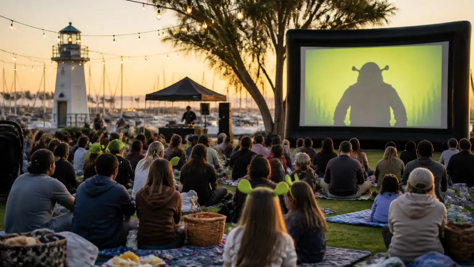 Ventura Harbor Village Seaside Movie Night – 25th Anniversary of Shrek