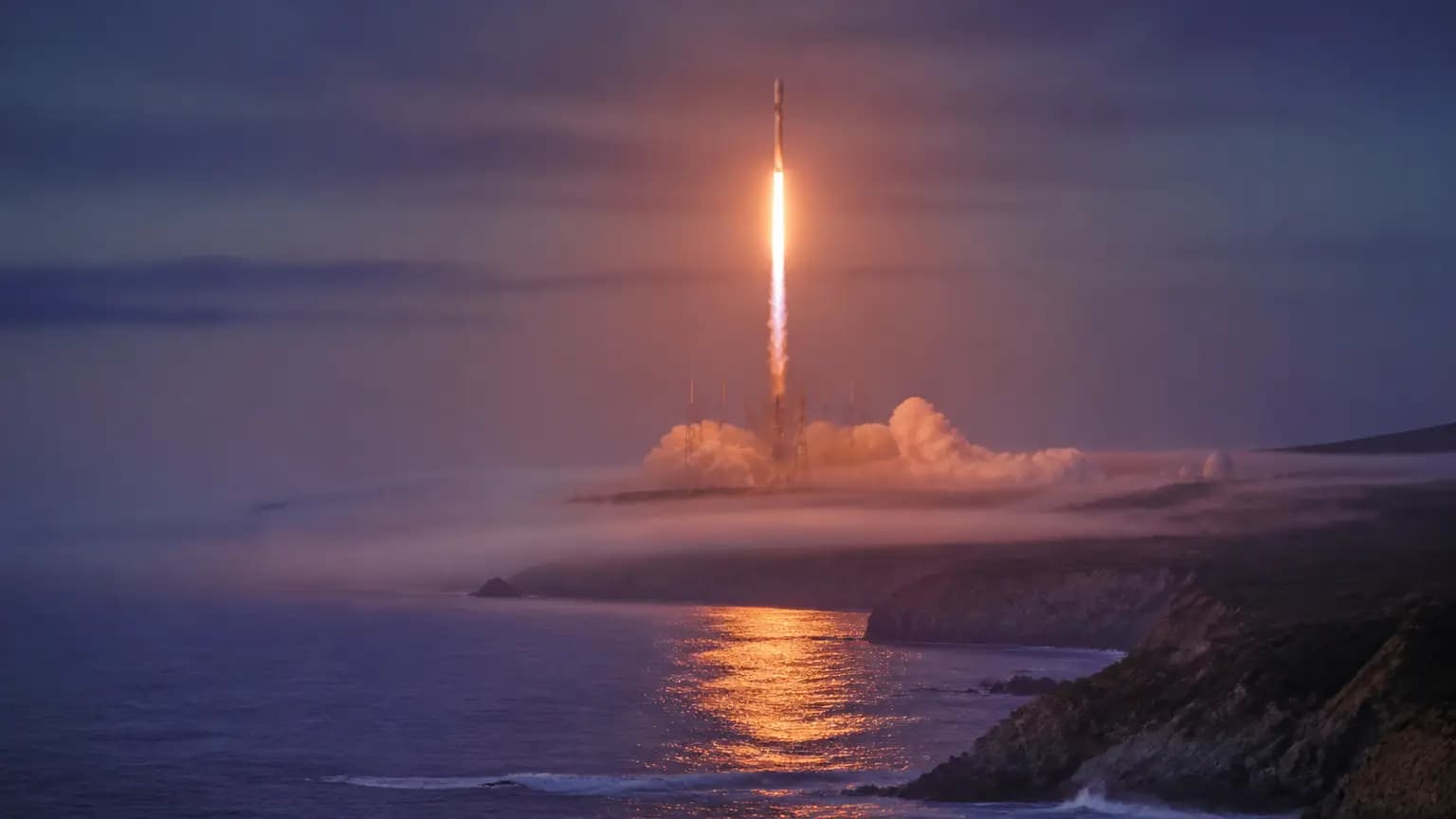 SpaceX Falcon 9 rocket launches 27 Starlink satellites from California
