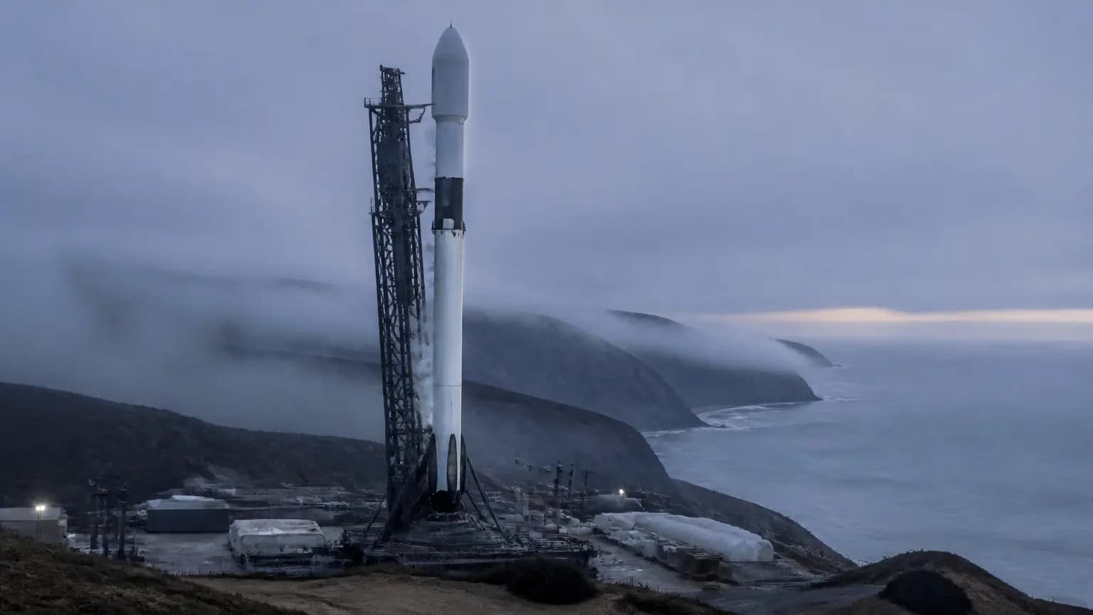 SpaceX scrubs launch of 27 Starlink satellites on Falcon 9 rocket from Vandenberg SFB